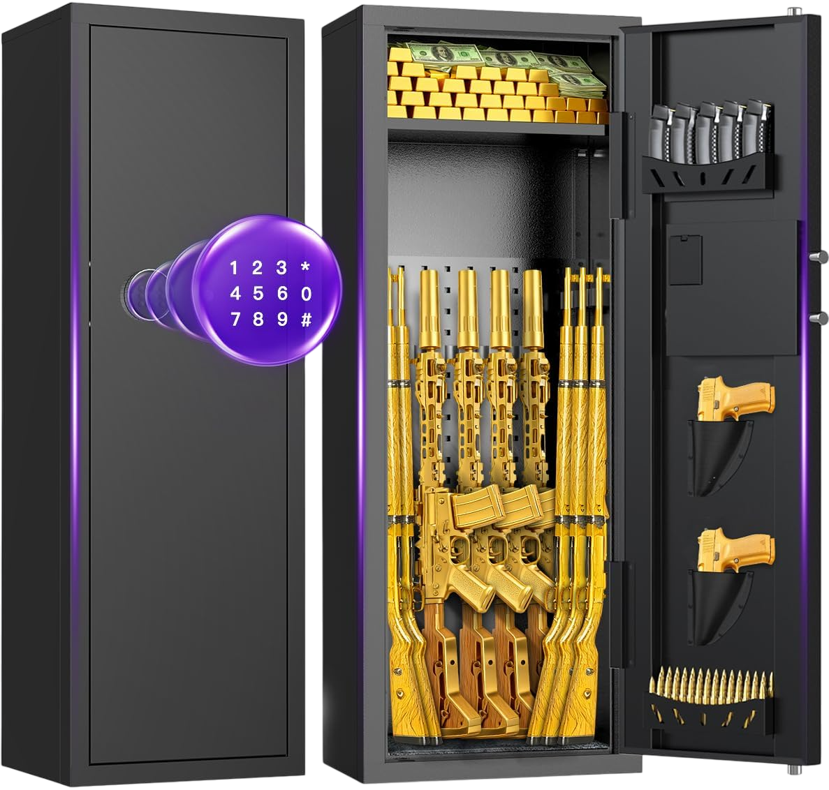 Gettysburg 8-10 Gun Rifle Safe for Home Security